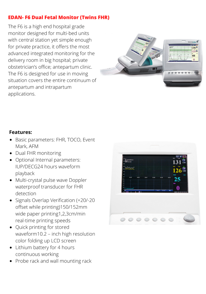 F6 Fetal Monitor 